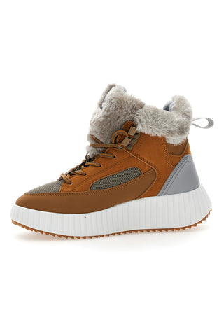 Braune Stiefel mit Fell Freddy 7646
