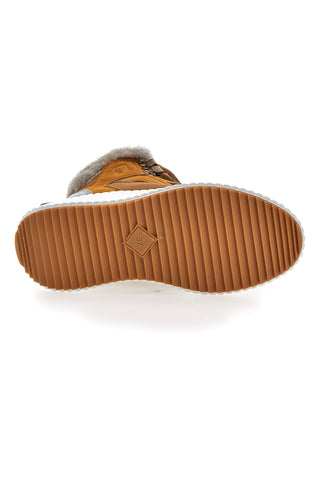 Braune Stiefel mit Fell Freddy 7646