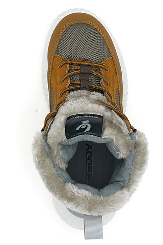 Braune Stiefel mit Fell Freddy 7646