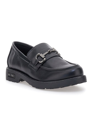 Schwarze Slipper mit Metallklammer ME & ME 1211