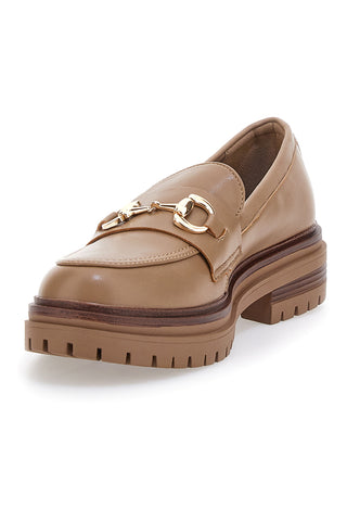 Beiger Loafer mit goldener Klaue CAFE' COST 9Y7298