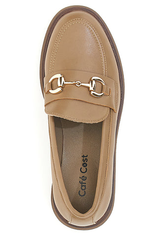 Beiger Loafer mit goldener Klaue CAFE' COST 9Y7298