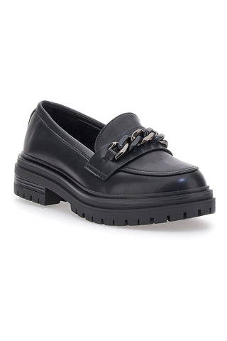 Mokassin Schwarz mit Kette CAFE' COST 9Y7298