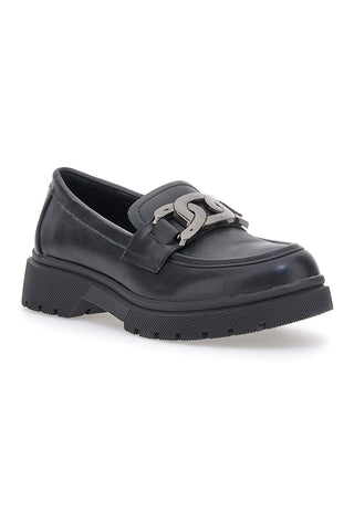 Schwarze Slipper mit silbernem Horsebit Café kosten H582257