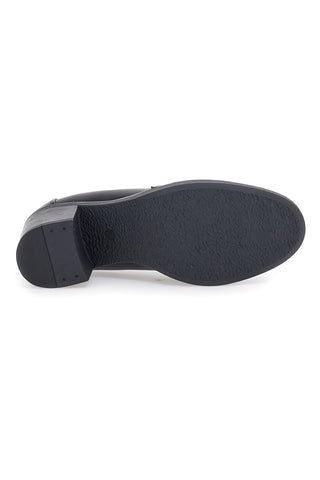 Schwarzer Mokassin mit Blockabsatz CAFE' COST H6913214