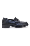 Schwarze Mokassins mit Horsebit Le Havre Paris 2Y35562