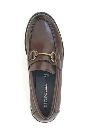 Brauner Mokassin mit Horsebit Le Havre Paris 2Y35562