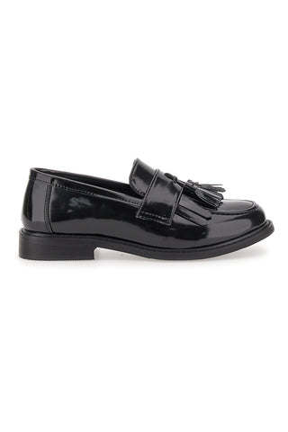 LE HAVRE PARIS 5811 Schwarze Loafer mit glänzender Quaste