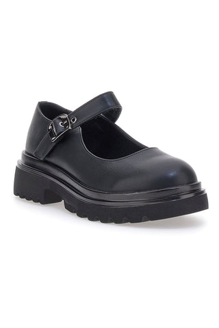 Ballerine mary Jane nere con cinturino e platform LE HAVRE PARIS BL23273