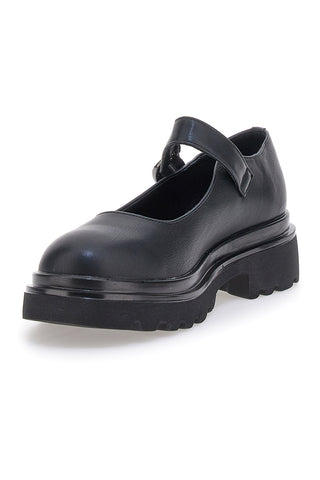 Ballerine mary Jane nere con cinturino e platform LE HAVRE PARIS BL23273