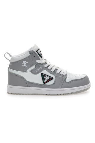 Sneakers grigio/bianco mid casual Leone W075S9