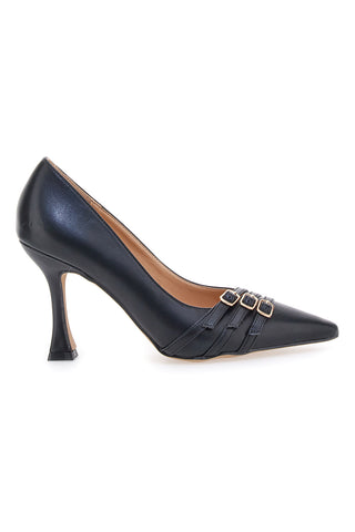 Schwarze spitze Pumps mit hohem Absatz MON DIEU 8820Q66