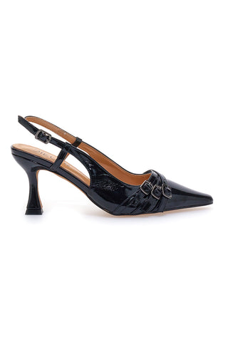 Schwarze Slingback-Pumps Mon dieu 8830Q28