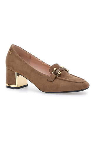 Kamelfarbene Loafer mit Blockabsatz MARIELLA BURANI 50811615