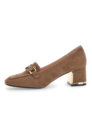 Kamelfarbene Loafer mit Blockabsatz MARIELLA BURANI 50811615