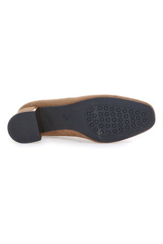 Kamelfarbene Loafer mit Blockabsatz MARIELLA BURANI 50811615