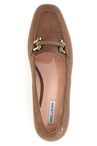 Kamelfarbene Loafer mit Blockabsatz MARIELLA BURANI 50811615