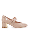 Mary Jane Beige Dekolleté mit Blockabsatz MARIELLA BURANI 50810514