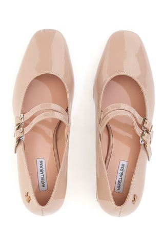 Mary Jane Beige Dekolleté mit Blockabsatz MARIELLA BURANI 50810514