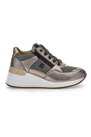 Taupefarbene Sneakers mit Plateau LAURA BIAGIOTTI 87718990
