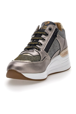 Taupefarbene Sneakers mit Plateau LAURA BIAGIOTTI 87718990