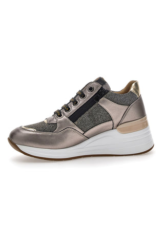 Taupefarbene Sneakers mit Plateau LAURA BIAGIOTTI 87718990
