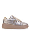 Sneakers in metallic-schimmerndem Taupe LAURA BIAGIOTTI 93939376