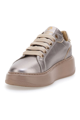 Sneakers in metallic-schimmerndem Taupe LAURA BIAGIOTTI 93939376