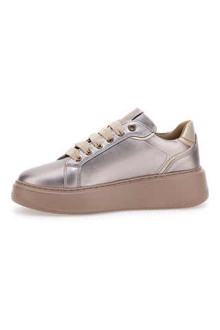 Sneakers in metallic-schimmerndem Taupe LAURA BIAGIOTTI 93939376