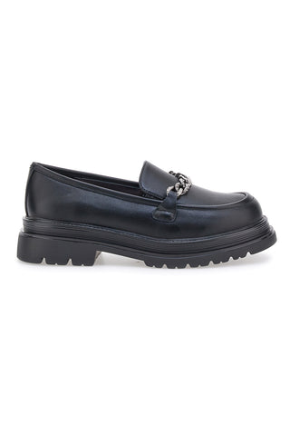Schwarze Slipper mit Metallklammer LAURA BIAGIOTTI 1566715083