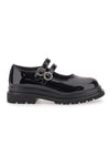 Schwarze Mary-Jane-Loafer mit Glanzeffekt Laura Biagiotti 1660815943
