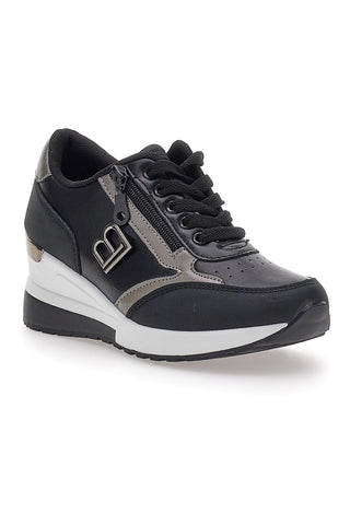Schwarze Sneakers mit Keilabsatz LAURA BIAGIOTTI 8722