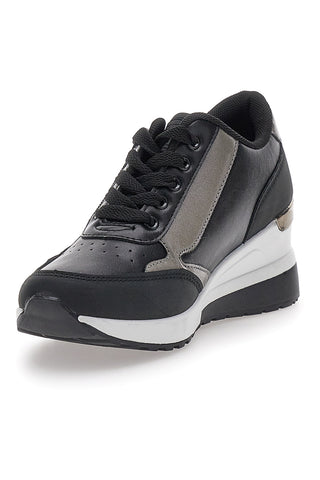 Schwarze Sneakers mit Keilabsatz LAURA BIAGIOTTI 8722