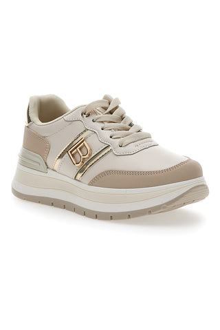 Sneakers Beige Con Dettagli Oro LAURA BIAGIOTTI 8715
