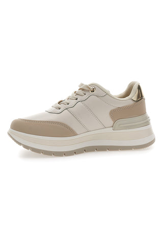 Sneakers Beige Con Dettagli Oro LAURA BIAGIOTTI 8715