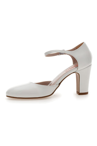 Weiße Pumps Absatz 8 cm Pittarello Romantic 2569