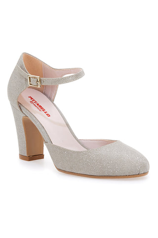 Platin-Dekolleté-Absatz 8 cm Pittarello Romantic 2569