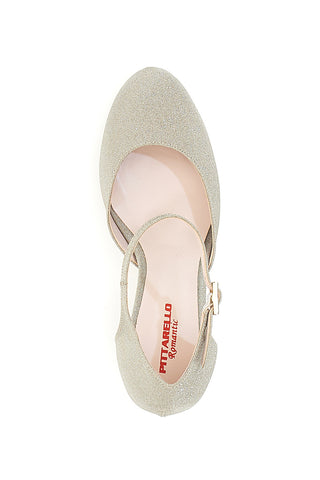 Platin-Dekolleté-Absatz 8 cm Pittarello Romantic 2569