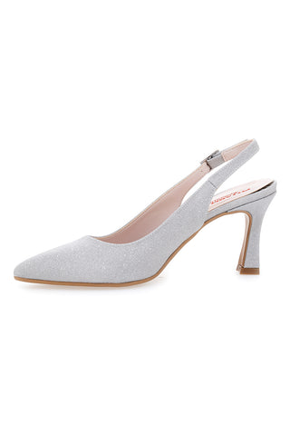 Décolleté Argento Tacco 9 Cm Pittarello Romantic 2371