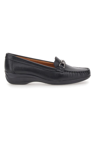 Klassische schwarze Slipper mit Horsebit PITTARELLO FOCUS 8135