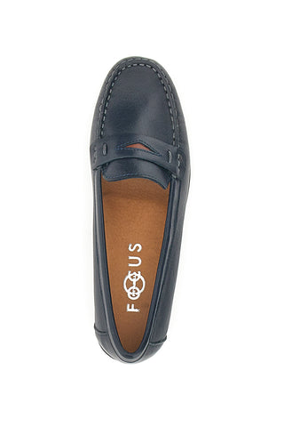 Mocassino blu in vera pelle PITTARELLO FOCUS 8164