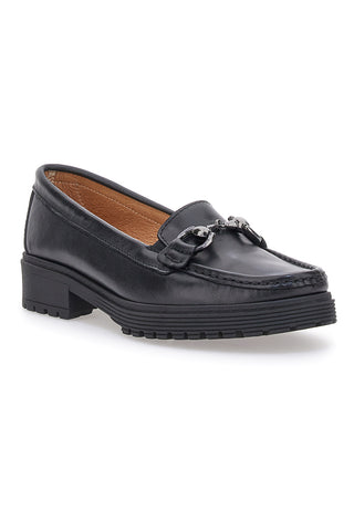 Mocassino nero in vera pelle PITTARELLO FOCUS 8300
