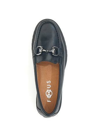 Mocassino nero in vera pelle PITTARELLO FOCUS 8300