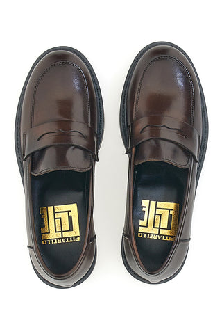 PITTRELLO ELITE 100 braune Pennyloafer