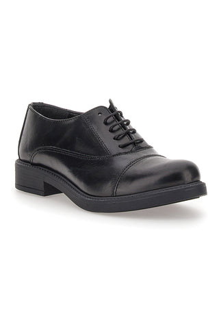 Schwarze Schnürschuhe aus echtem Leder PITTARELLO ELITE 73