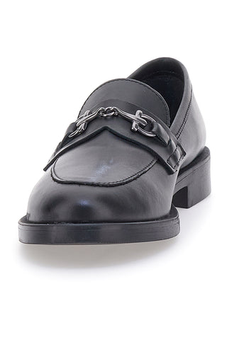 Pittarello Glam schwarze Echtleder-Loafer 9635714BIS