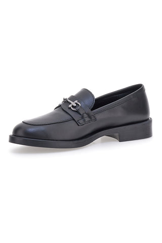Pittarello Glam schwarze Echtleder-Loafer 9635714BIS