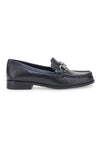 Schwarze Mokassins aus echtem Leder mit Gebiss PITTARELLO FOCUS 4782