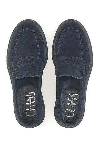 Mokassins Blau Echtes Leder Made in Italy PITTARELLO Class 2004