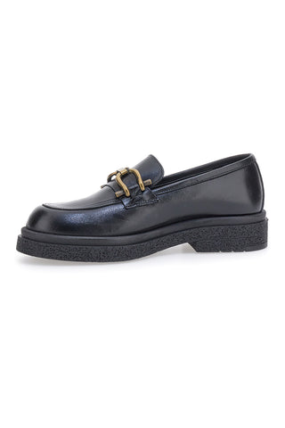 Schwarze Slipper mit goldenem Horsebit PITTARELLO CLASS 2003